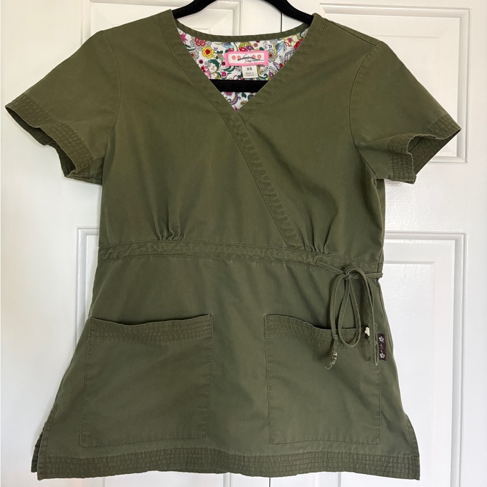 Koi Scrub Top